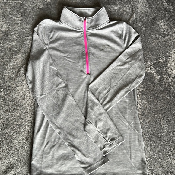 Under Armour Youth Large Heat Gear 1/2 zip up Pull Over - Picture 1 of 6